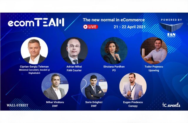 Specialiștii eCommerce-ului românesc urcă pe scena evenimentului ecomTEAM pe 21 și 22 aprilie