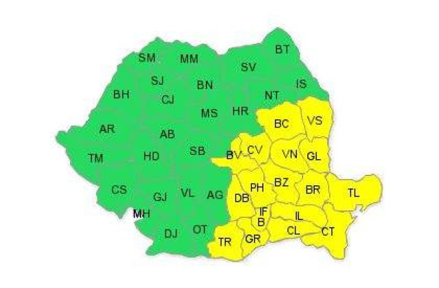 Cod galben de ninsori