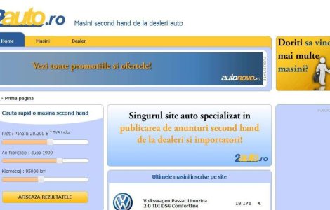 Un nou site destinat comercializarii de masini second hand cu garantie