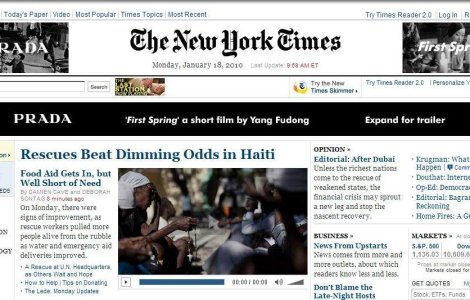 Raspunsul New York Times la criza: Taxa pentru accesarea stirilor online