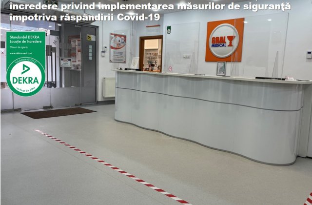 GRAL Medical - prima clinică privată care își certifică locaţiile pentru implementarea măsurilor anti-COVID-19