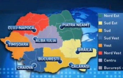 REGIONALIZARE: Ce capitale de regiuni vor romanii?