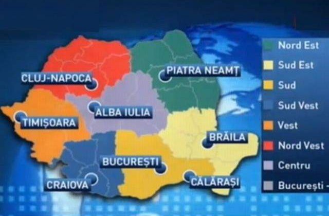 REGIONALIZARE: Ce capitale de regiuni vor romanii?