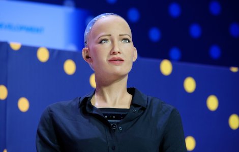 O operă de artă creată de robotul umanoid Sophia a fost vândută cu aproape 700.000 de dolari