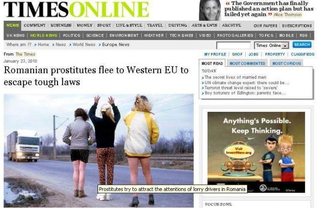 Romania, "primul exportator de prostitutie" sau tara traficului de fiinte umane?