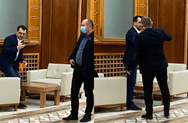 VIDEO Voiculescu, surprins fără mască pe holurile Parlamentului
