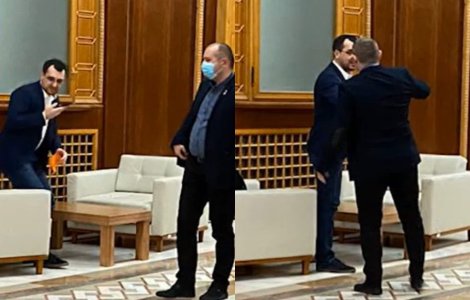 VIDEO Voiculescu, surprins fără mască pe holurile Parlamentului