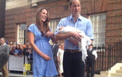 Bebelusul regal a facut cunostinta cu lumea: Primele imagini