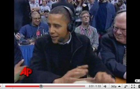  Video  Obama, comentator de baschet