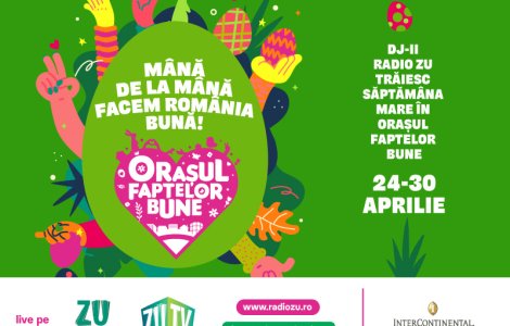 Facem Orașul Faptelor Bune de Paște! Din 24 Aprilie ne mutăm în Casa Radio ZU