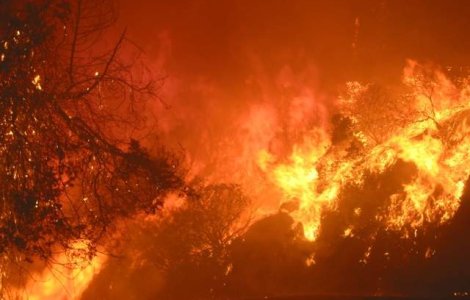 Sase raniti si 1.800 de persoane evacuate din cauza unui incendiu in California