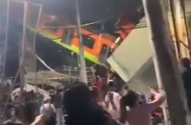 Accident pe o linie de metrou &icirc;n Ciudad de Mexico soldat cu cel puțin 13 morți și 70 de răniți