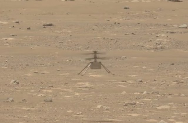 VIDEO Prima înregistrare audio a elicopterului Ingenuity ce a zburat pe Marte