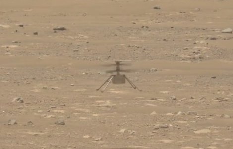 VIDEO Prima înregistrare audio a elicopterului Ingenuity ce a zburat pe Marte