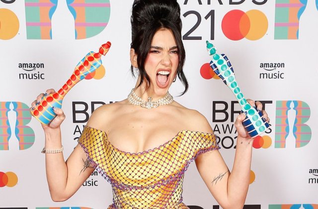 Dua Lipa a fost desemnată câștigătoarea galei Brit Awards 2021