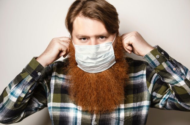 STUDIU: Bărbații cu barbă sunt mai predispuși să se infecteze cu COVID-19