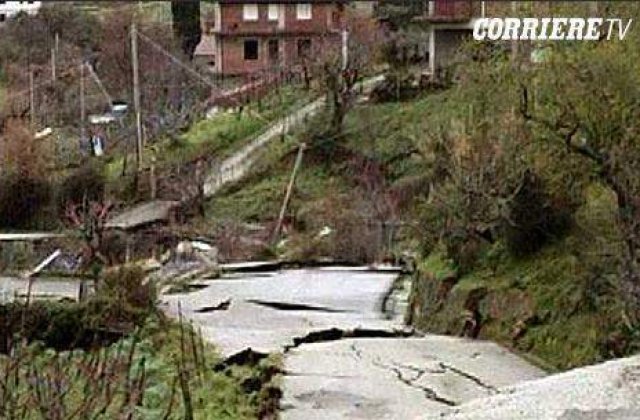Catastrofa intr-un oras sicilian, afectat de alunecari de teren