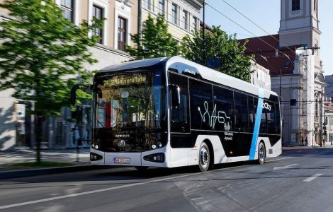 ATP Bus e-UpCity, primul autobuz electric românesc, a fost lansat oficial pe piață