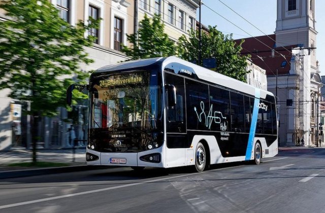 ATP Bus e-UpCity, primul autobuz electric românesc, a fost lansat oficial pe piață