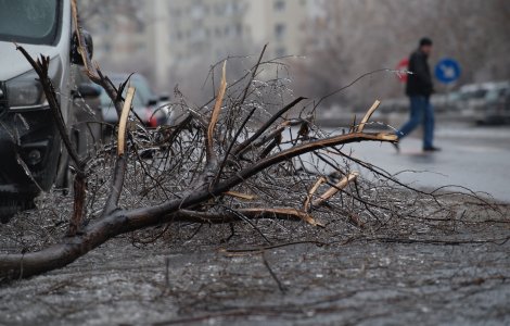 DUS: 14 județe și Capitala au fost afectate de vremea nefavorabilă