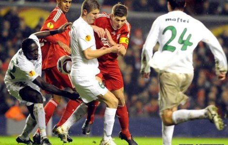 Liverpool-Urziceni a adus in fata televizoarelor 3 milioane de romani