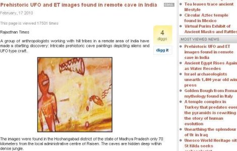 OZN-uri si extraterestri intr-o pestera din India