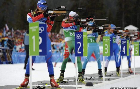 JO: Romania, locul 10 la biatlon feminin, stafeta 4x6 km