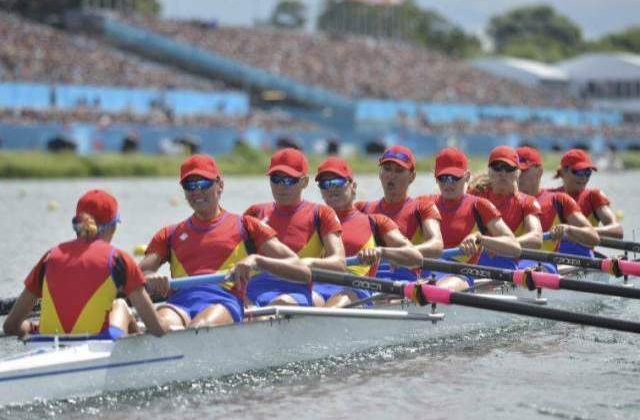 Echipajul feminin de 8+1 al Romaniei, argint la CM de canotaj