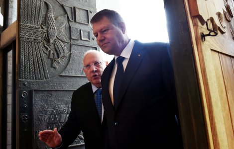 Relații bilaterale între România și Statul Israel. Klaus Iohannis îl va primi astăzi, la Cotroceni, pe liderul Reuven Rivlin