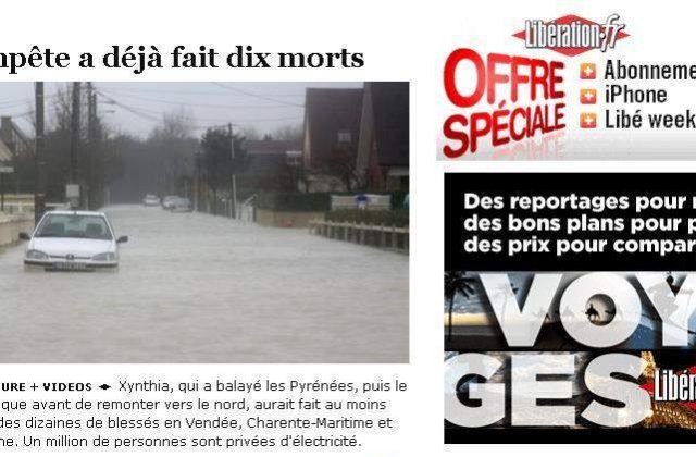 Furtuna Xynthia a devastat Franta si Peninsula Iberica