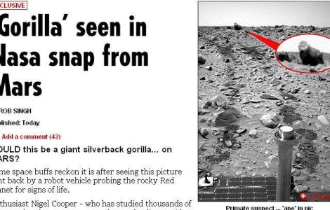 NASA a pozat o gorila pe Marte