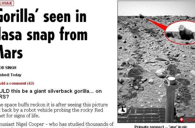 NASA a pozat o gorila pe Marte