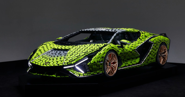 Cea mai nouă machetă Lego este acest Lamborghini Sian în mărime naturală
