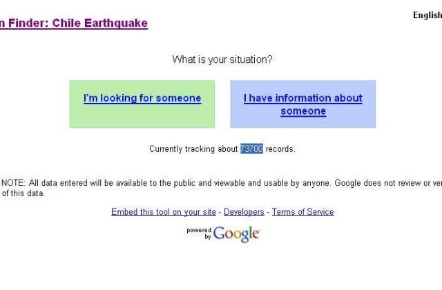 Cum ajuta Google sinistratii din Chile