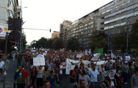 Mii de oameni iesiti in strada, pentru Rosia Montana