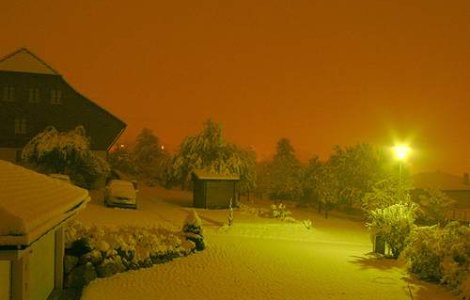 Rusii au avut parte de zapada colorata