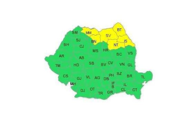 Vreme rece in weekend, cu temperaturi de pana la -12 grade