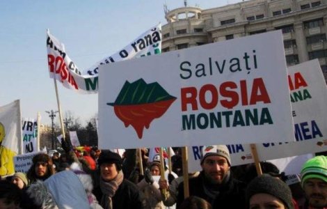 10 mii de protestatari in Capitala: Rosia Monatana nu e de pomana!
