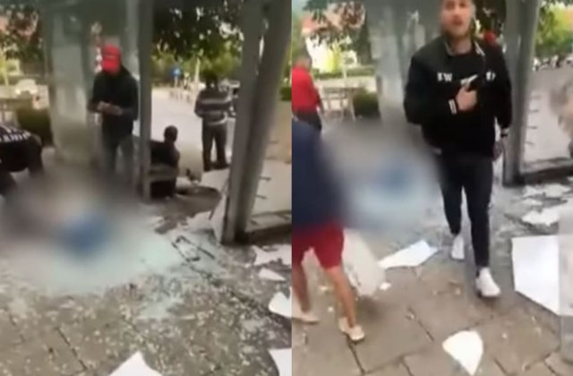 VIDEO Scene șocante în Baia Mare. Doi tineri proaspăt căsătoriți au fost spulberați în stație de un teribilist de 20 de ani
