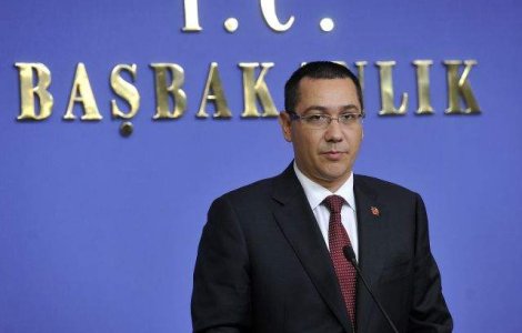 Investitorii turci i-au transmis lui Ponta ca vor sa primeasca ajutor de stat