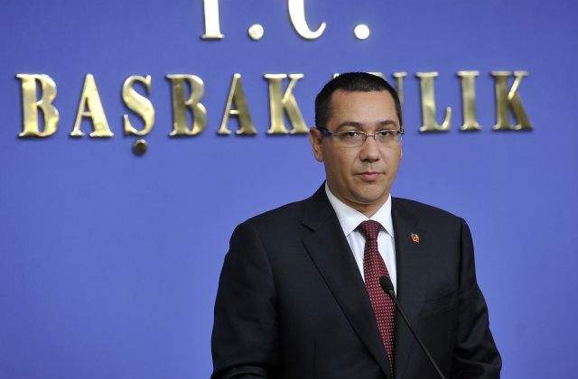 Investitorii turci i-au transmis lui Ponta ca vor sa primeasca ajutor de stat