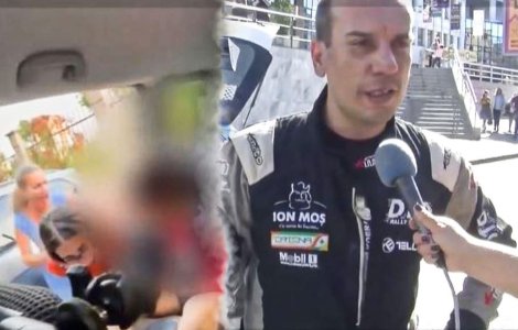 VIDEO Pilotul Vali Porcișteanu, divorț cu scandal. Și-a călcat fosta soție intenționat cu mașina sub ochii fiicei