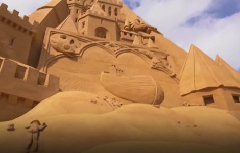 VIDEO Cel mai înalt castel de nisip din lume a fost construit în Danemarca