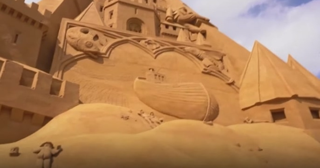 VIDEO Cel mai înalt castel de nisip din lume a fost construit în Danemarca