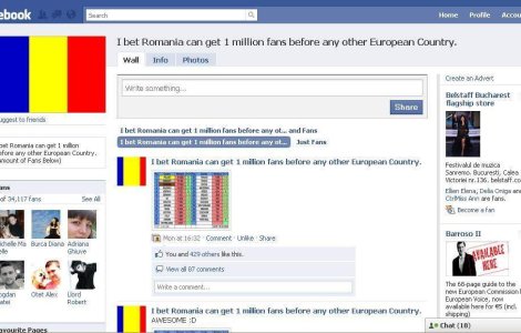 Concurs Facebook: Romania, una dintre cele mai populare tari din Europa