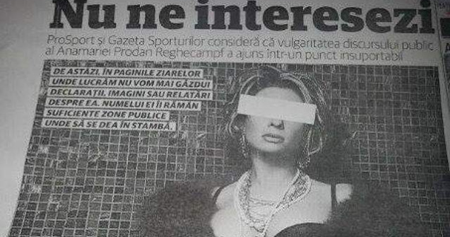 Anamaria Prodan, boicotata de ziare dupa un mesaj socant
