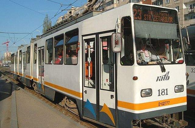 Un tramvai al liniei 23 a deraiat in cartierul Ferentari din Capitala