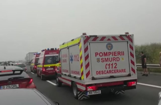 VIDEO Carambol pe A2/IGSU: 17 victime, între care 5 minori
