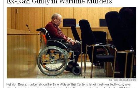 Unul dintre cel mai "doriti" nazisti, condamnat la inchisoare pe viata
