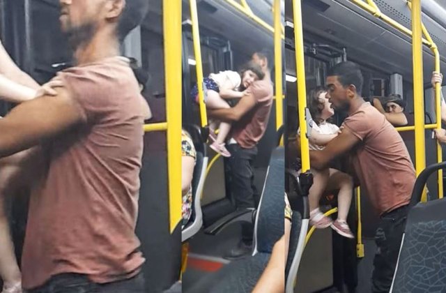 VIDEO Incident suspect &icirc;n Brăila, &icirc;ntr-un autobuz. Posibila răpire a unei minore, filmată și distribuită pe internet